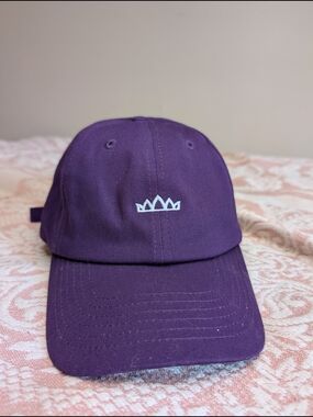 Purple Crown Embroidered Baseball Cap